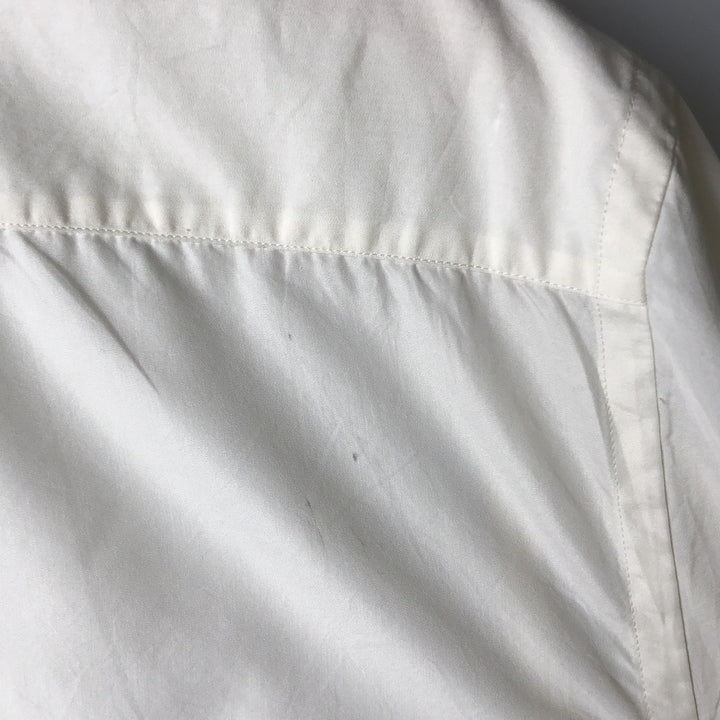Burberry's BURBERRY LONDON long-sleeved polycotton shirt, men's size XL cotton white type Vintage Second Hand