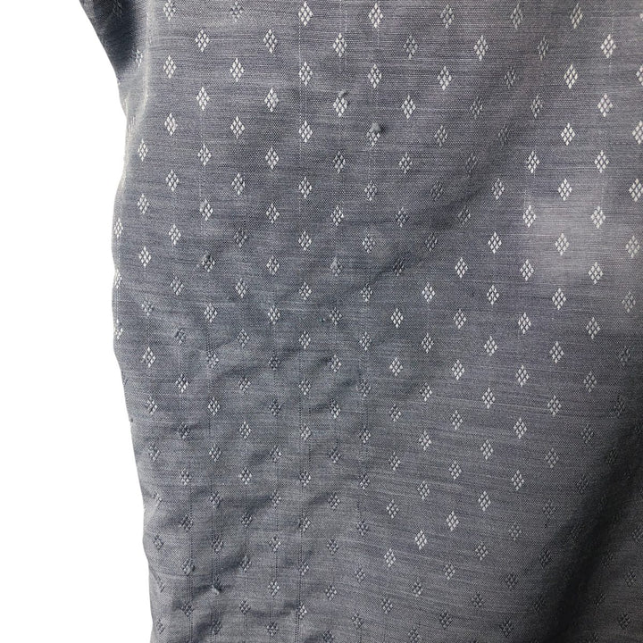 70s-80'S SPIRE all-over print short-sleeved open-collar shirt, boxy shirt, made in USA, men's size L equivalent, vintage. unclear purple type Vintage Second Hand