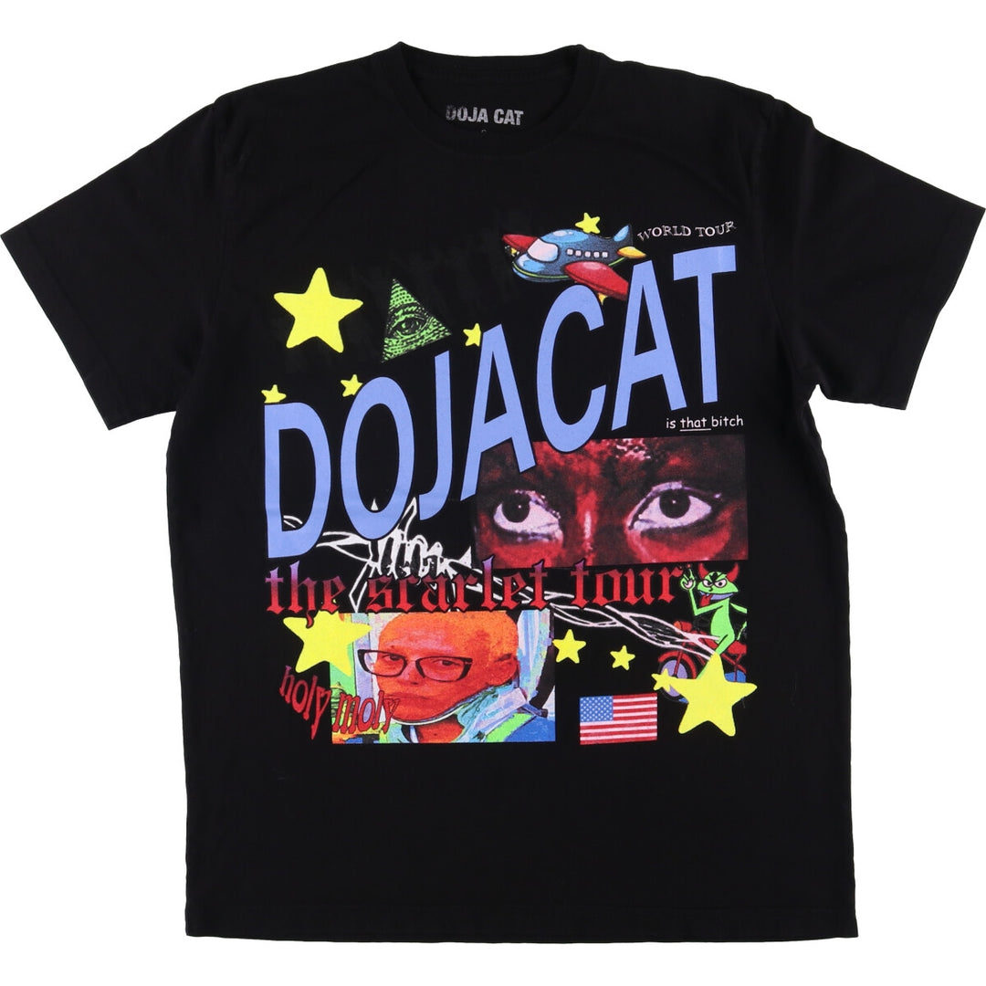 DOJA CAT Rap T-Shirt, Made in USA, Men's Size Small cotton black type Vintage Second Hand