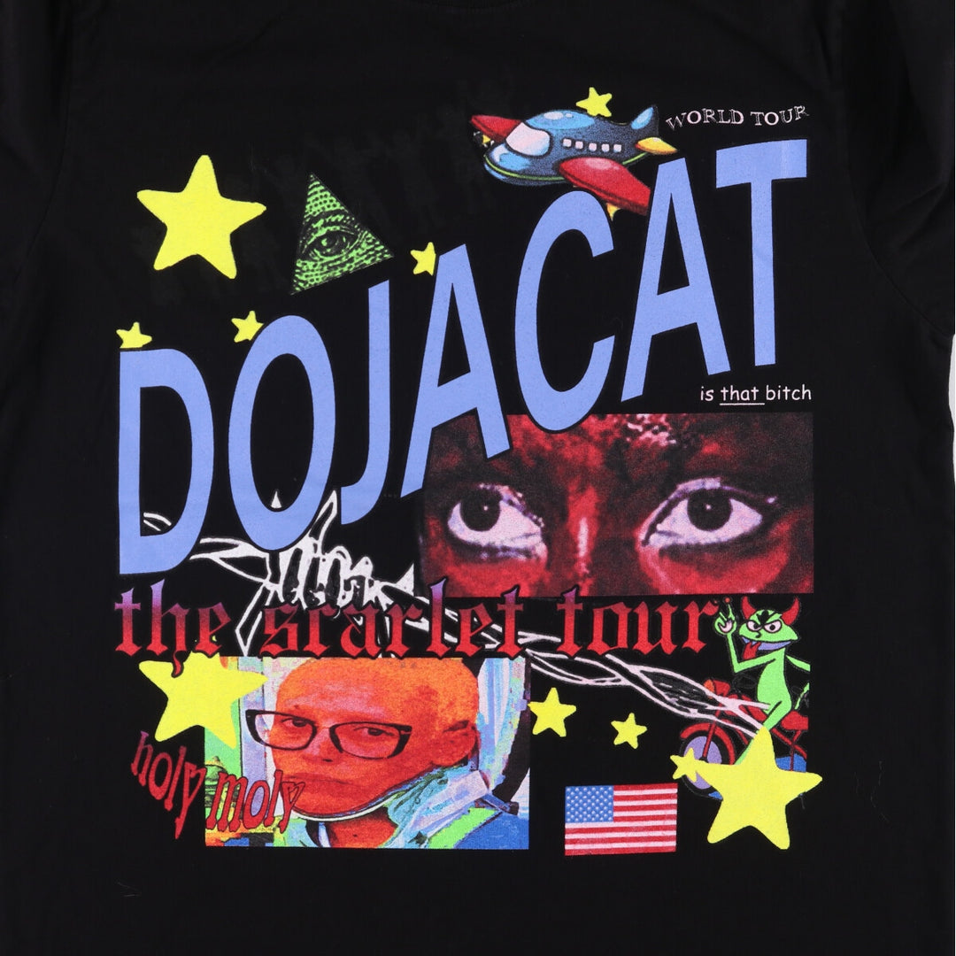 DOJA CAT Rap T-Shirt, Made in USA, Men's Size Small cotton black type Vintage Second Hand
