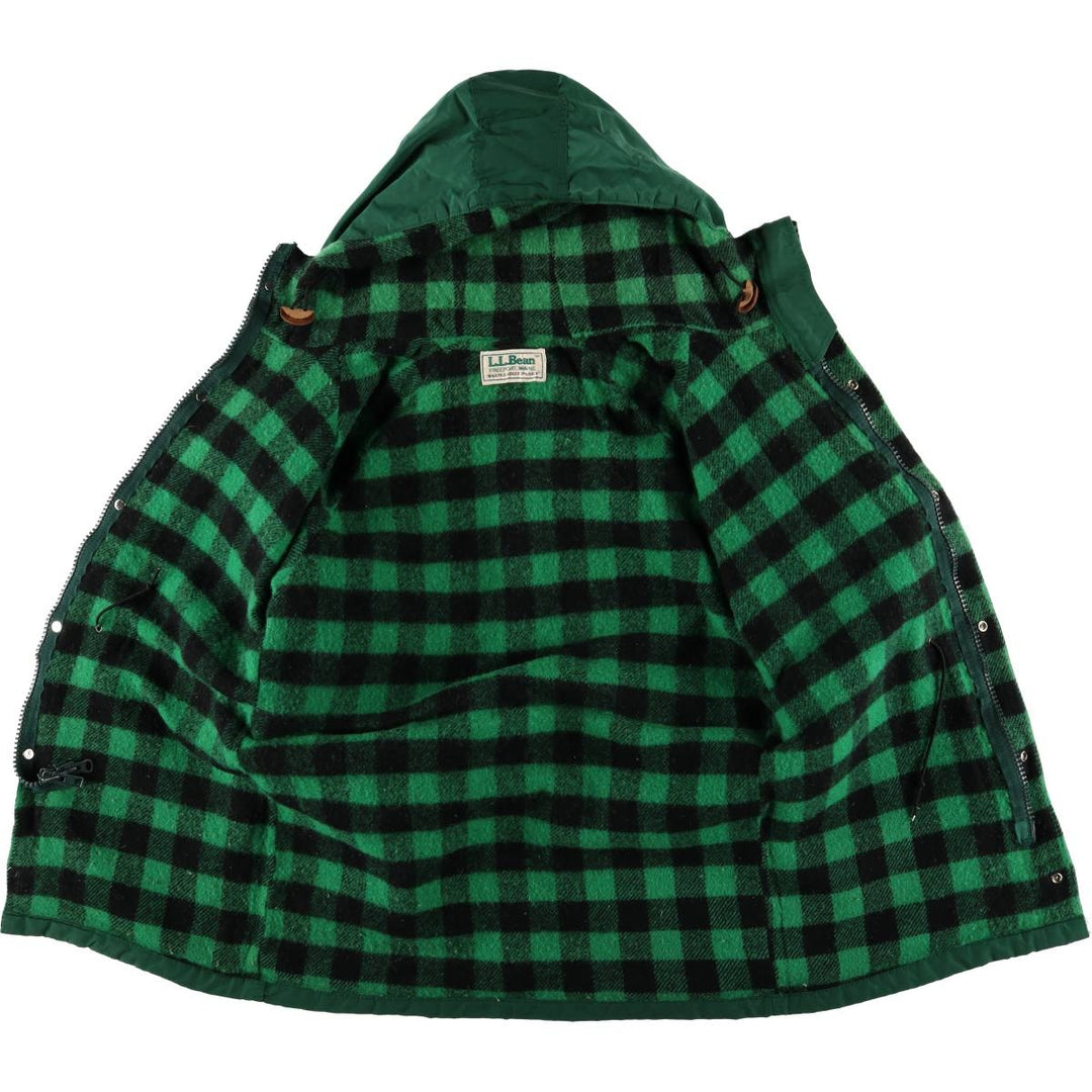 Vintage 1980'S LLBean Mountain Parka Shell Jacket, Men's Size L unclear green type Vintage Second Hand