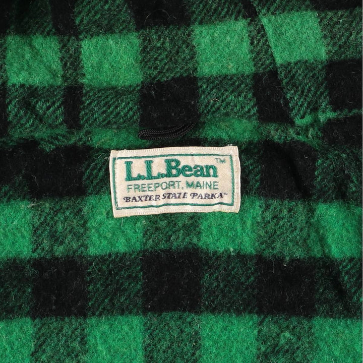 Vintage 1980'S LLBean Mountain Parka Shell Jacket, Men's Size L unclear green type Vintage Second Hand