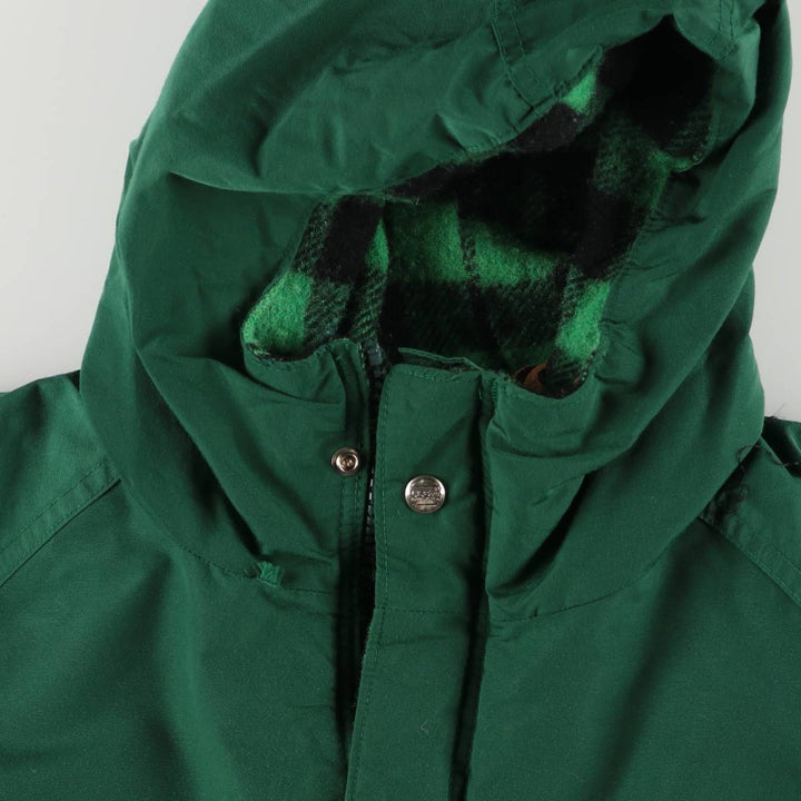 Vintage 1980'S LLBean Mountain Parka Shell Jacket, Men's Size L unclear green type Vintage Second Hand