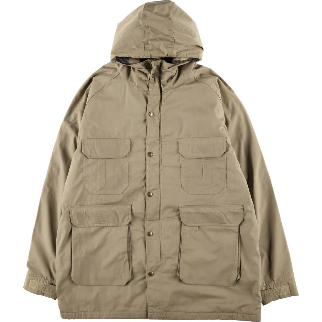 80'S WOOLRICH Mountain Parka Shell Jacket Made in USA Men's XL Vintage polyester Beige type Vintage Second Hand