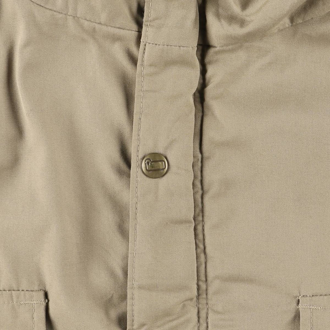 80'S WOOLRICH Mountain Parka Shell Jacket Made in USA Men's XL Vintage polyester Beige type Vintage Second Hand