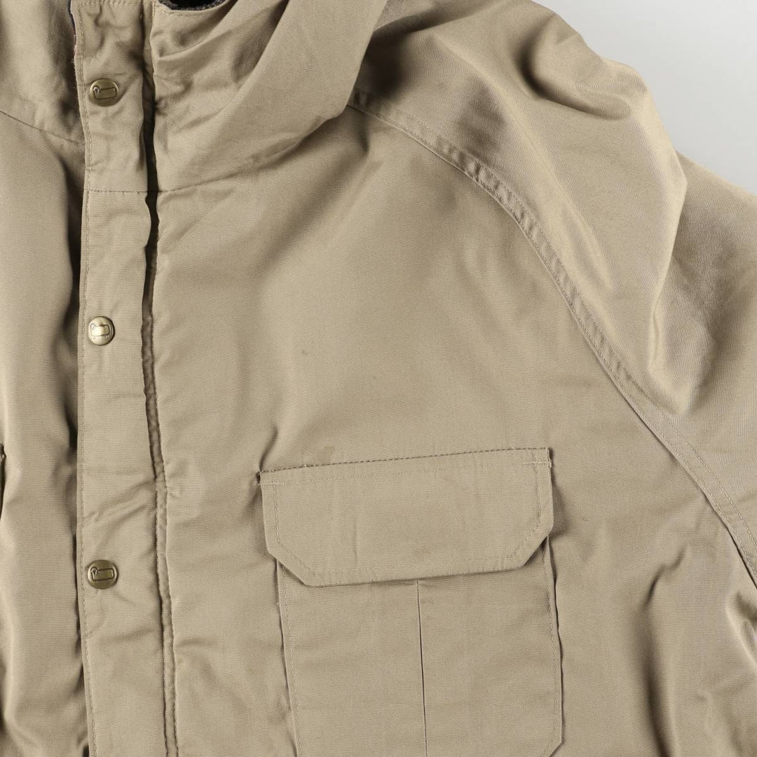 80'S WOOLRICH Mountain Parka Shell Jacket Made in USA Men's XL Vintage polyester Beige type Vintage Second Hand