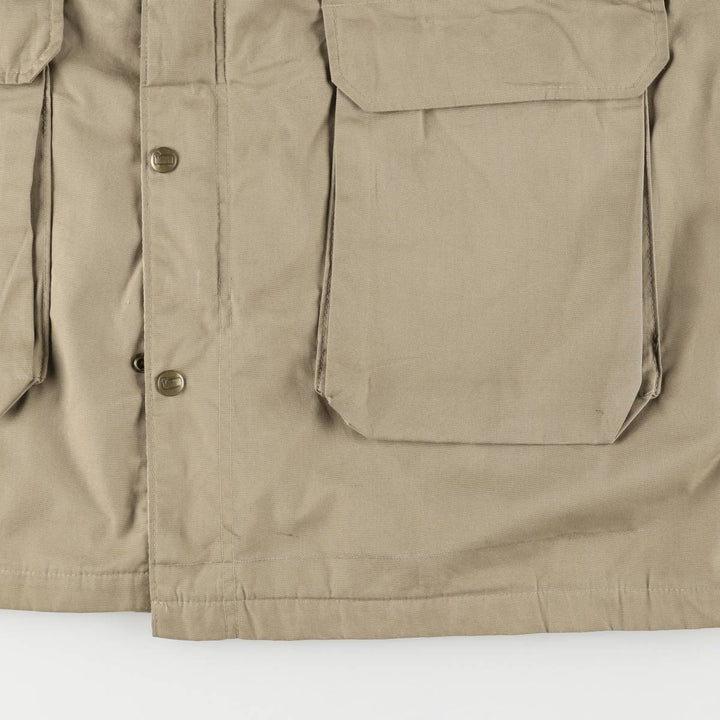 80'S WOOLRICH Mountain Parka Shell Jacket Made in USA Men's XL Vintage polyester Beige type Vintage Second Hand