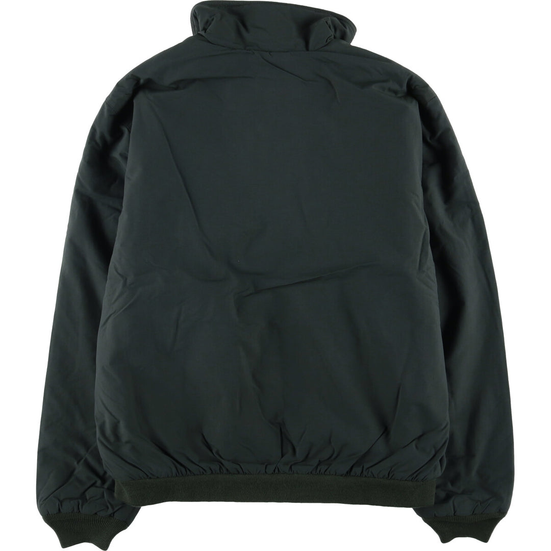 90s-00'S LLBean padded puffer jacket, men's size M Nylon Green type dark green Vintage Second Hand