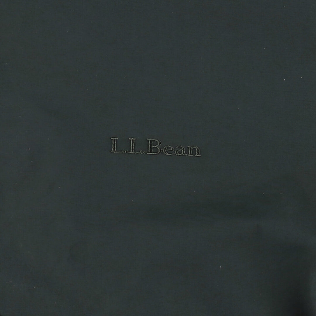 90s-00'S LLBean padded puffer jacket, men's size M Nylon Green type dark green Vintage Second Hand