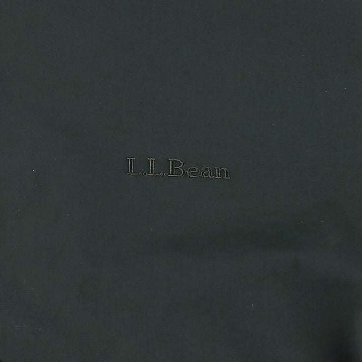 90s-00'S LLBean padded puffer jacket, men's size M Nylon Green type dark green Vintage Second Hand