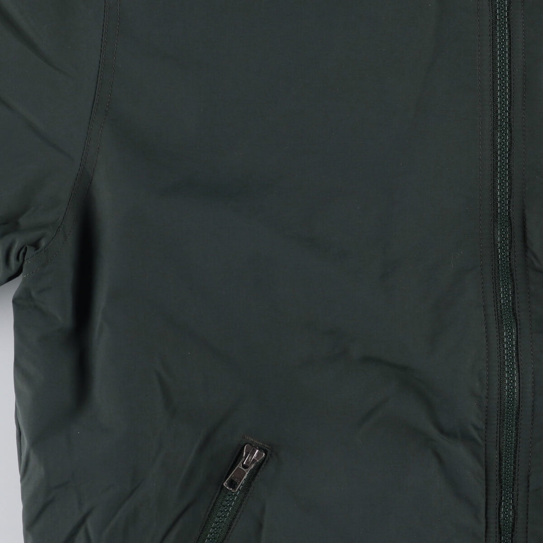 90s-00'S LLBean padded puffer jacket, men's size M Nylon Green type dark green Vintage Second Hand