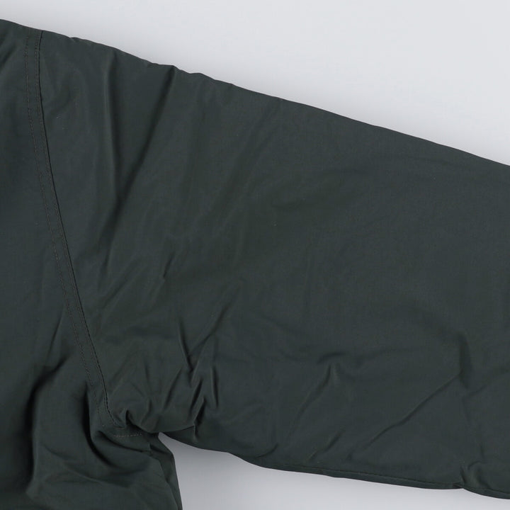 90s-00'S LLBean padded puffer jacket, men's size M Nylon Green type dark green Vintage Second Hand