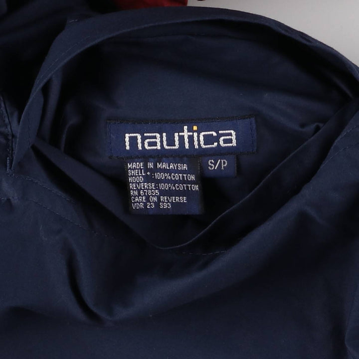 Vintage 90'S Nautica reversible sailing jacket, size small, men's cotton navy blue type Vintage Second Hand