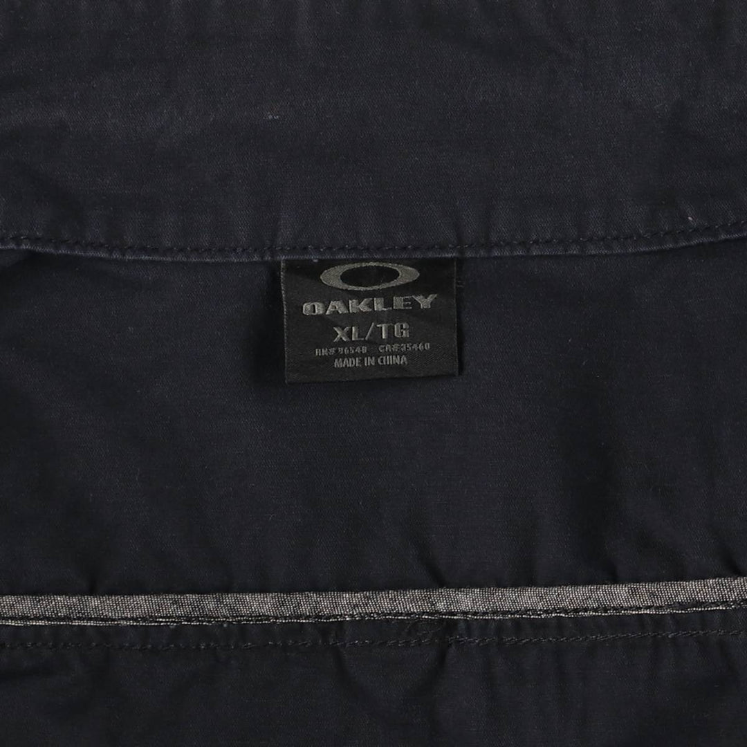 2000'S Oakley Cotton Biker Jacket, Men's XL cotton black type Vintage Second Hand