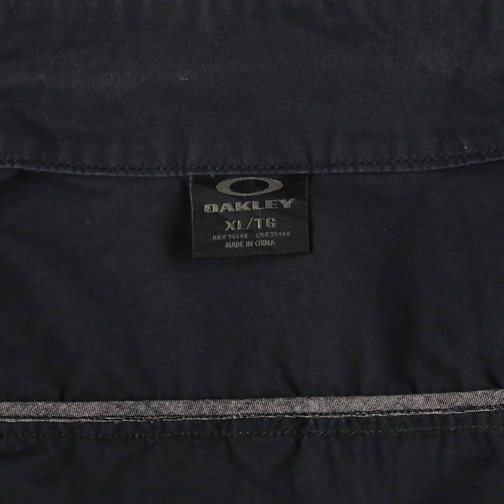 2000'S Oakley Cotton Biker Jacket, Men's XL cotton black type Vintage Second Hand