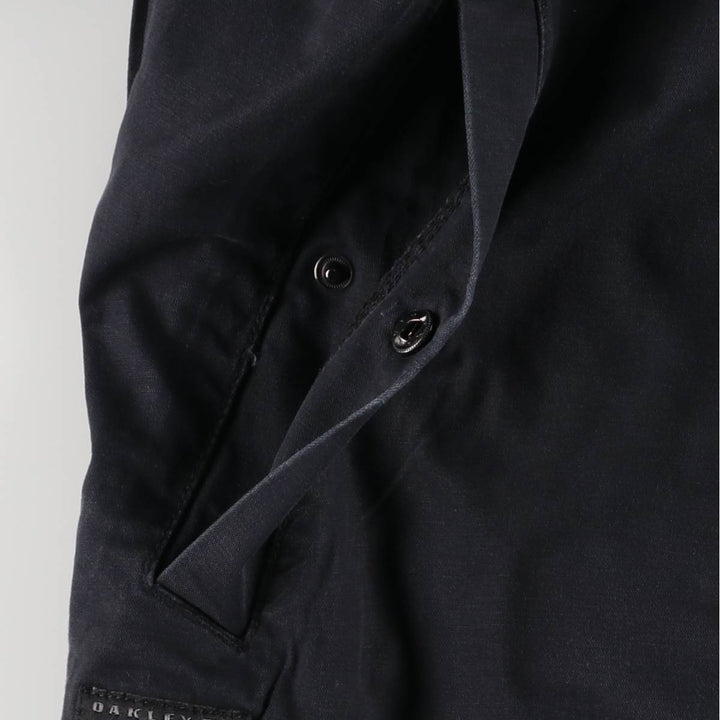 2000'S Oakley Cotton Biker Jacket, Men's XL cotton black type Vintage Second Hand