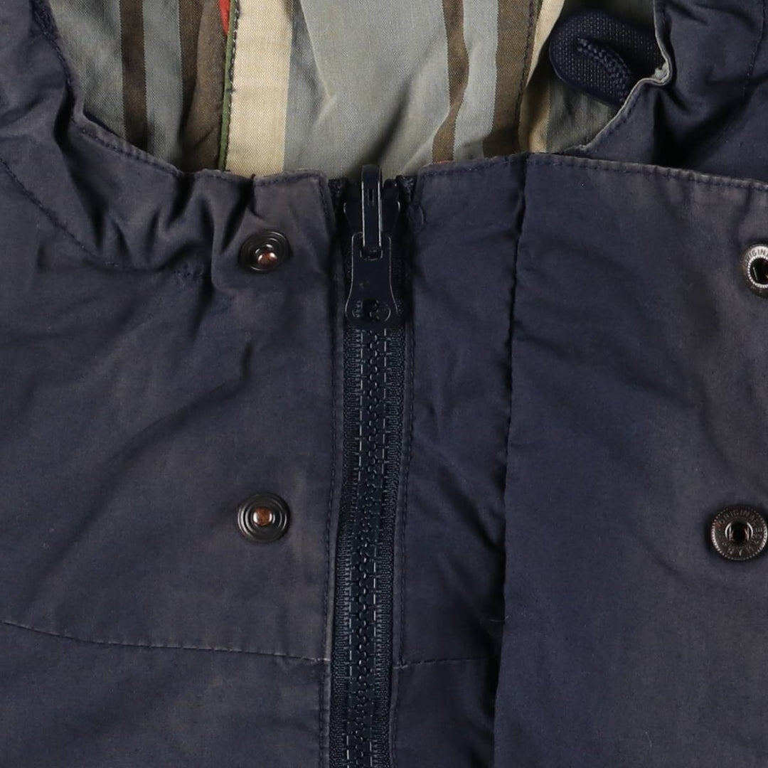 Vintage 90'S Nautica Check Pattern Reversible Cotton Hoodie, Men's Size XL cotton navy blue type Vintage Second Hand