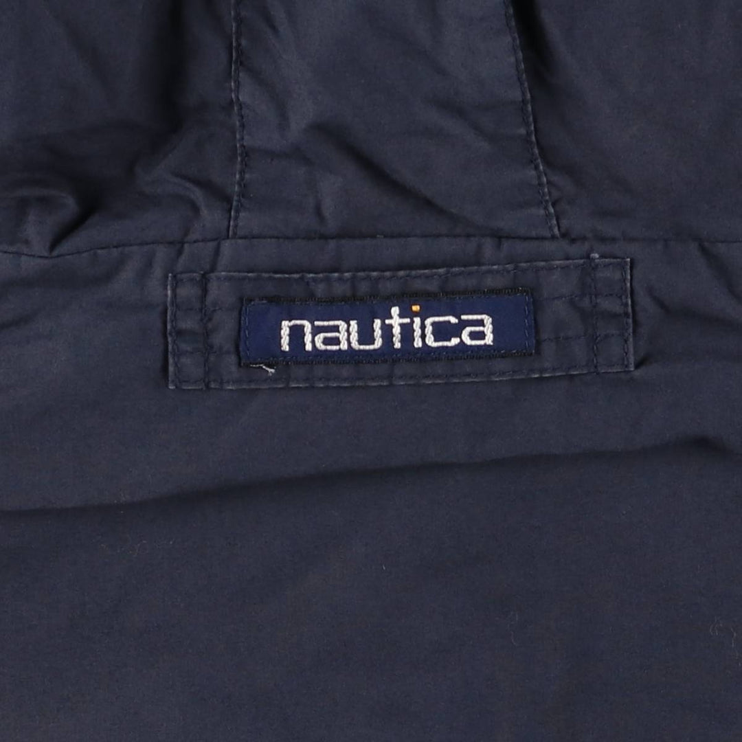 Vintage 90'S Nautica Check Pattern Reversible Cotton Hoodie, Men's Size XL cotton navy blue type Vintage Second Hand