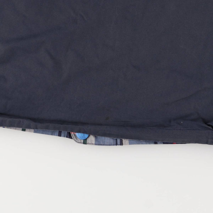 Vintage 90'S Nautica Check Pattern Reversible Cotton Hoodie, Men's Size XL cotton navy blue type Vintage Second Hand