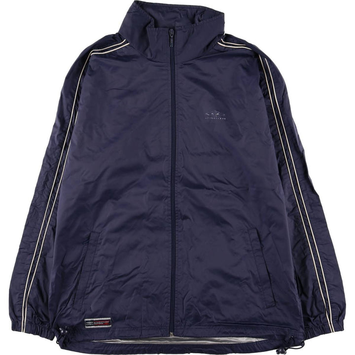 90'S Umbro Nylon Jacket, Men's Size Medium, Vintage Nylon navy blue type Vintage Second Hand