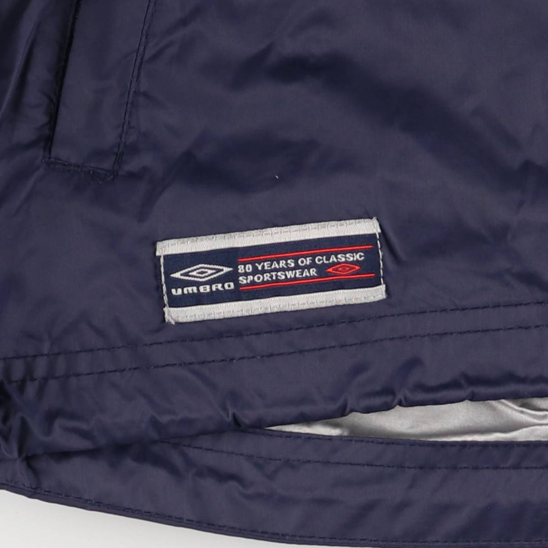 90'S Umbro Nylon Jacket, Men's Size Medium, Vintage Nylon navy blue type Vintage Second Hand