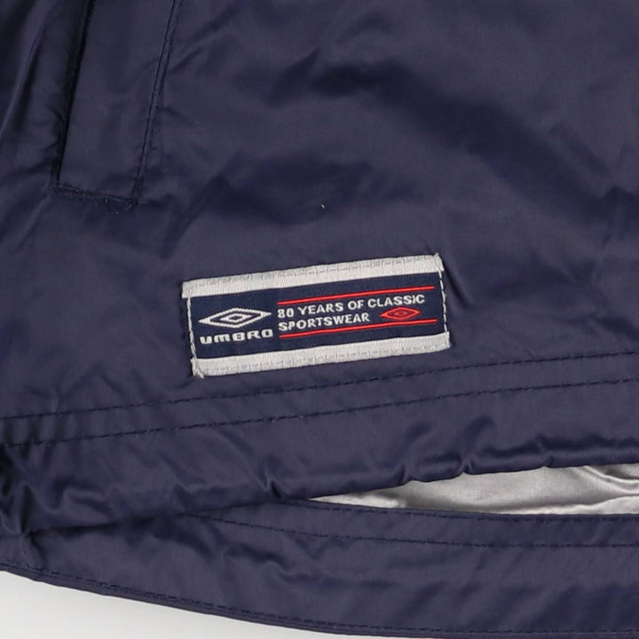 90'S Umbro Nylon Jacket, Men's Size Medium, Vintage Nylon navy blue type Vintage Second Hand