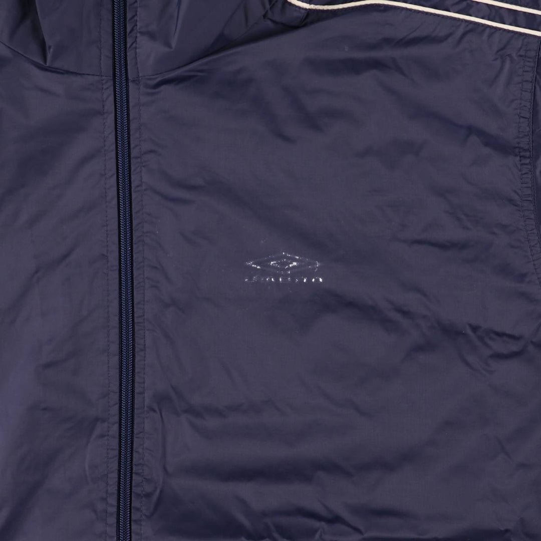 90'S Umbro Nylon Jacket, Men's Size Medium, Vintage Nylon navy blue type Vintage Second Hand