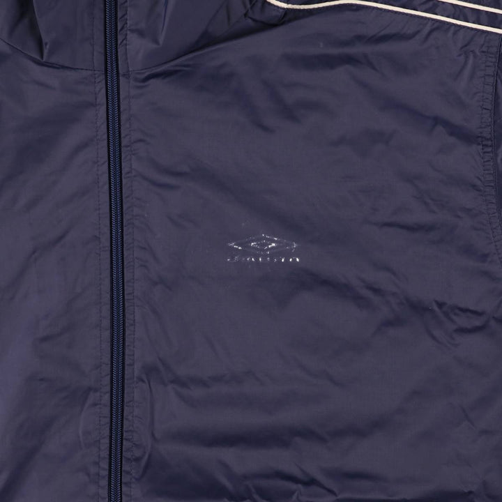 90'S Umbro Nylon Jacket, Men's Size Medium, Vintage Nylon navy blue type Vintage Second Hand