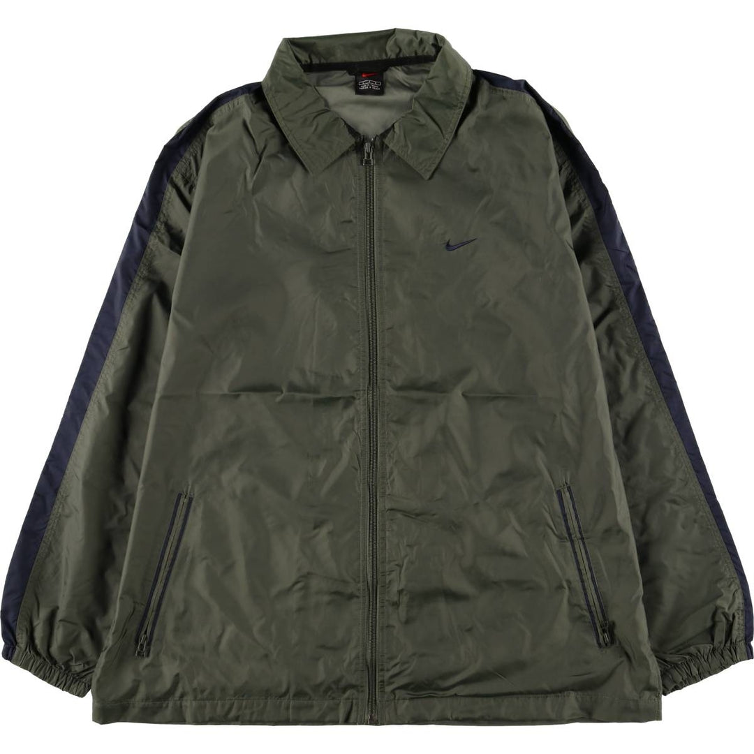 90'S Nike Windbreaker Men's Size L Vintage polyester Khaki type Vintage Second Hand