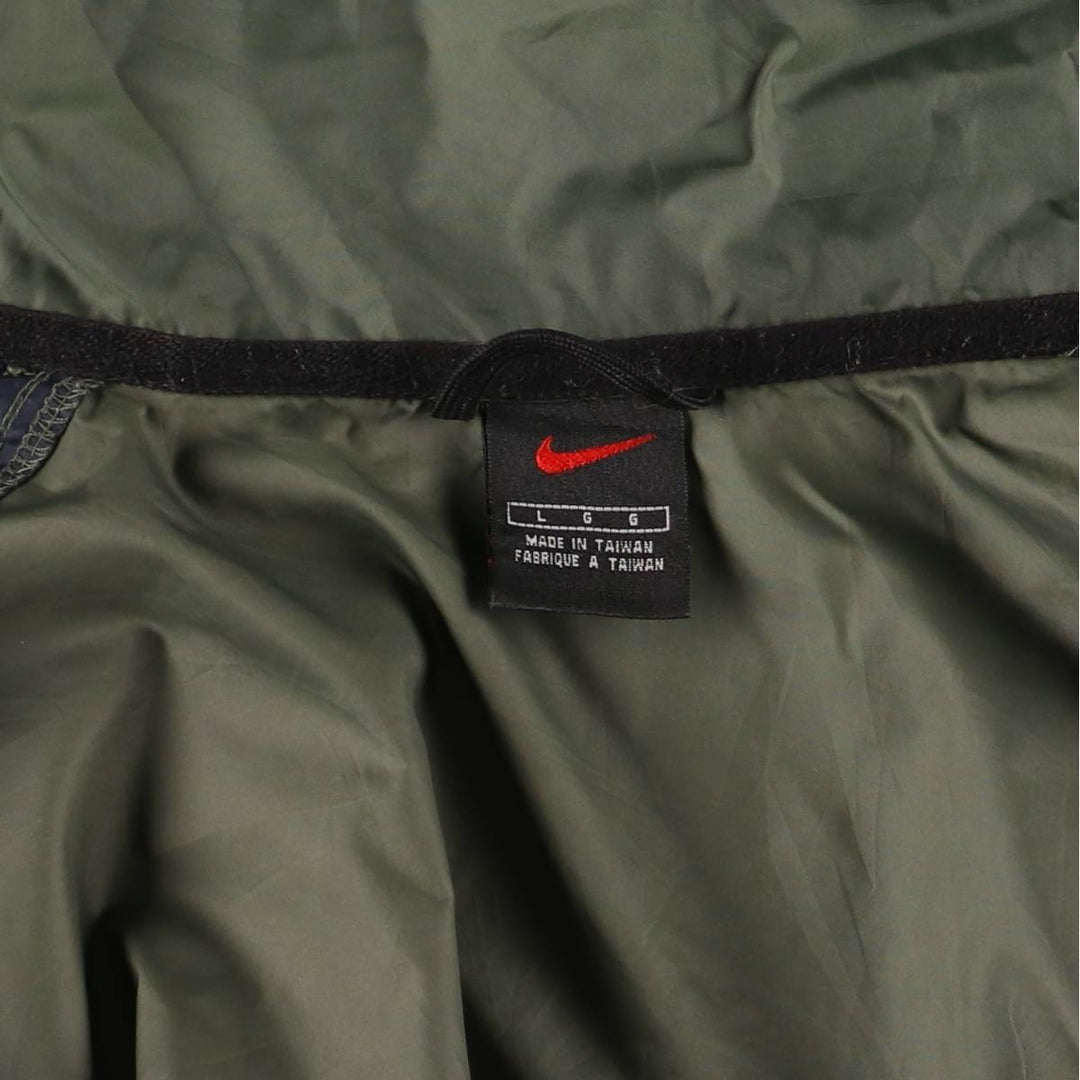 90'S Nike Windbreaker Men's Size L Vintage polyester Khaki type Vintage Second Hand