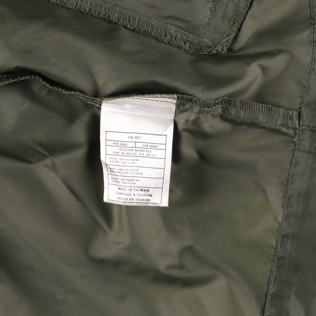 90'S Nike Windbreaker Men's Size L Vintage polyester Khaki type Vintage Second Hand