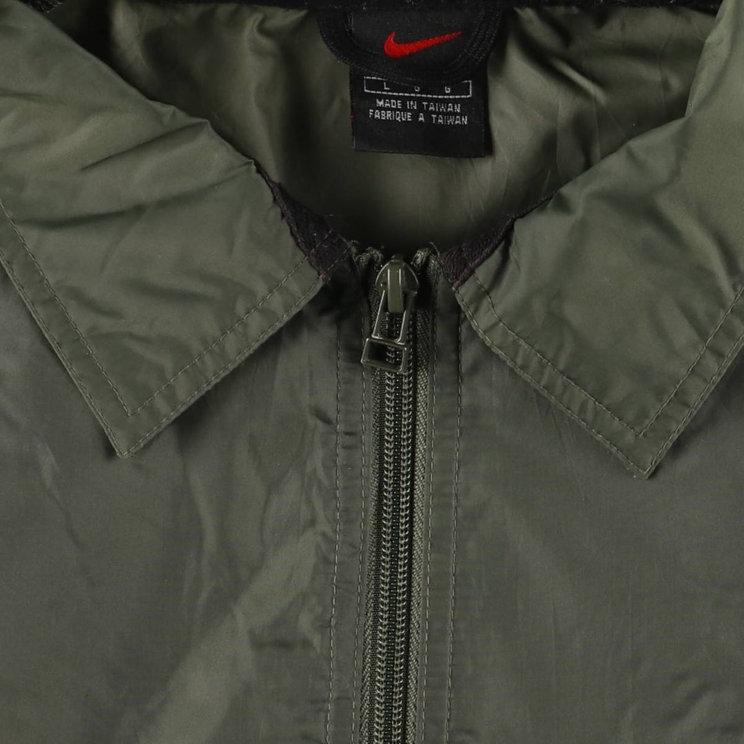 90'S Nike Windbreaker Men's Size L Vintage polyester Khaki type Vintage Second Hand