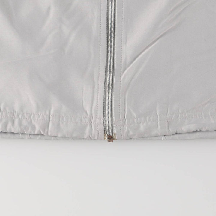 Vintage 90'S Adidas hooded windbreaker, size L, men's polyester gray type Vintage Second Hand