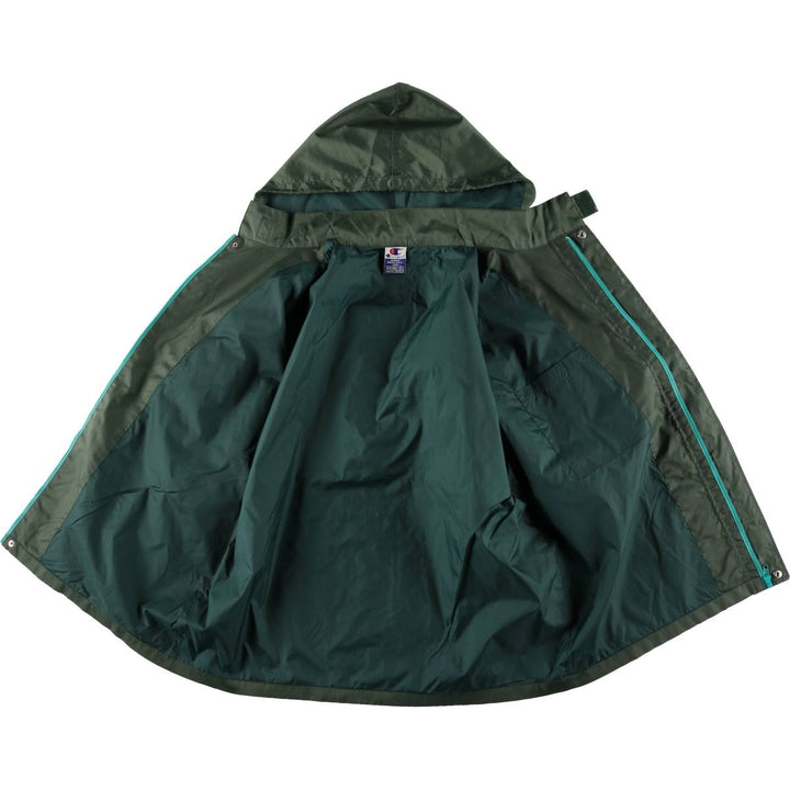 Champion Authentic Athletic Appahelo Hooded Windbreaker, Men's Size L cotton Green type dark green Vintage Second Hand