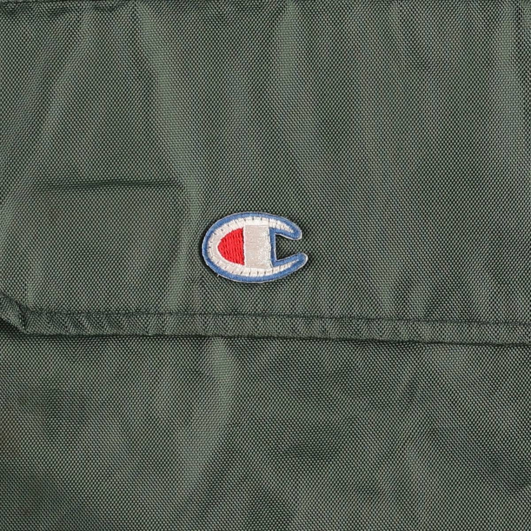 Champion Authentic Athletic Appahelo Hooded Windbreaker, Men's Size L cotton Green type dark green Vintage Second Hand