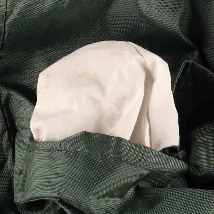 Champion Authentic Athletic Appahelo Hooded Windbreaker, Men's Size L cotton Green type dark green Vintage Second Hand