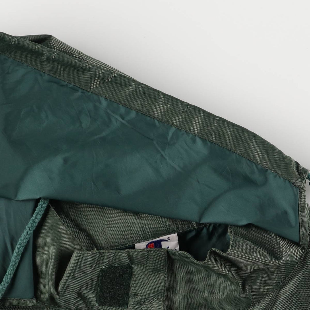 Champion Authentic Athletic Appahelo Hooded Windbreaker, Men's Size L cotton Green type dark green Vintage Second Hand
