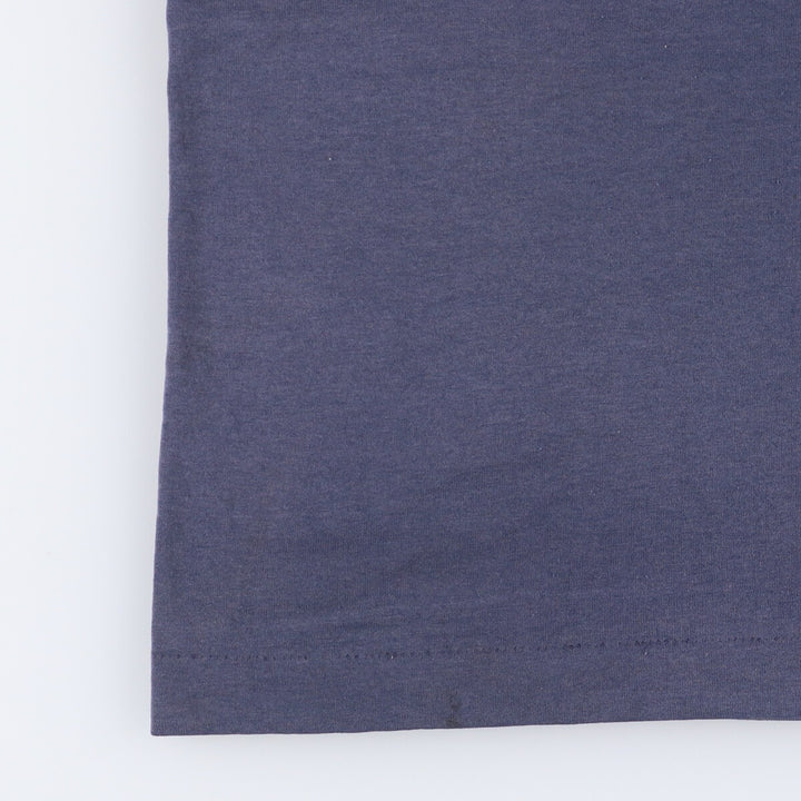 Vintage 90'S BVD plain pocket T-shirt, made in the USA, size M, men's cotton navy blue type Vintage Second Hand