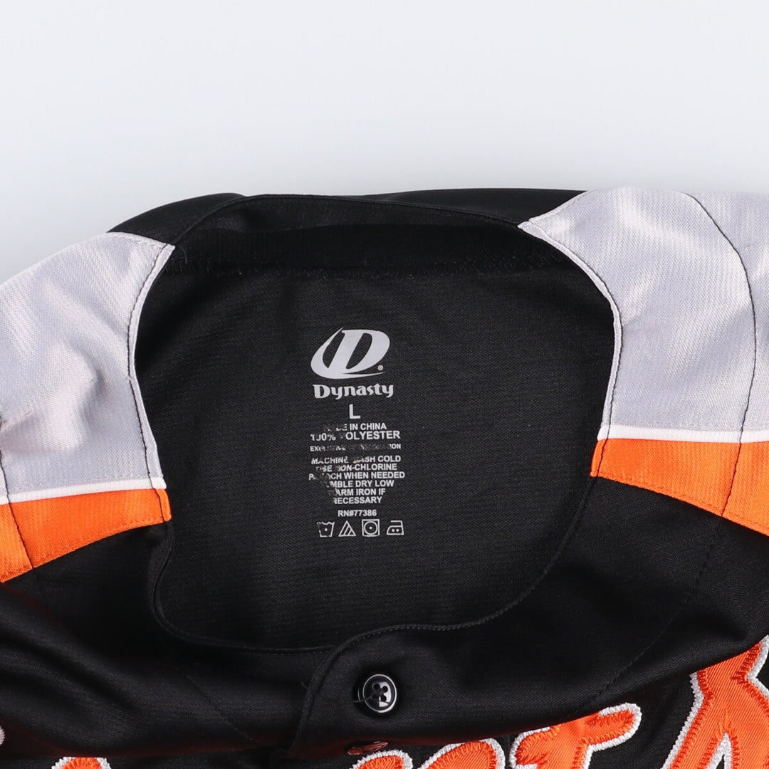 DYNASTY MLB SAN FRANCISCO GIANTS Game Shirt, Men's Size L polyester orange type Vintage Second Hand