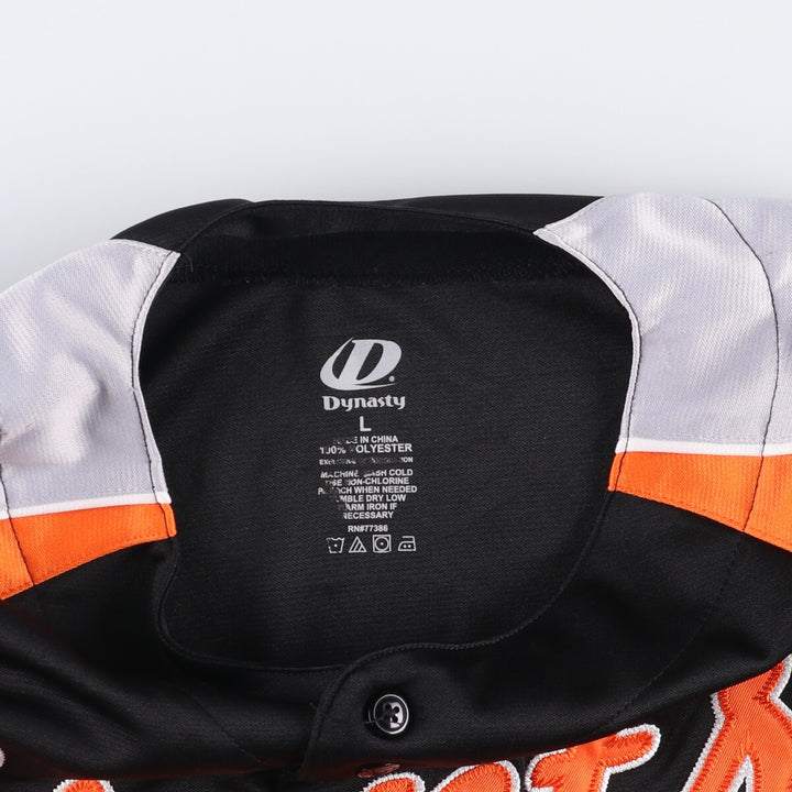 DYNASTY MLB SAN FRANCISCO GIANTS Game Shirt, Men's Size L polyester orange type Vintage Second Hand