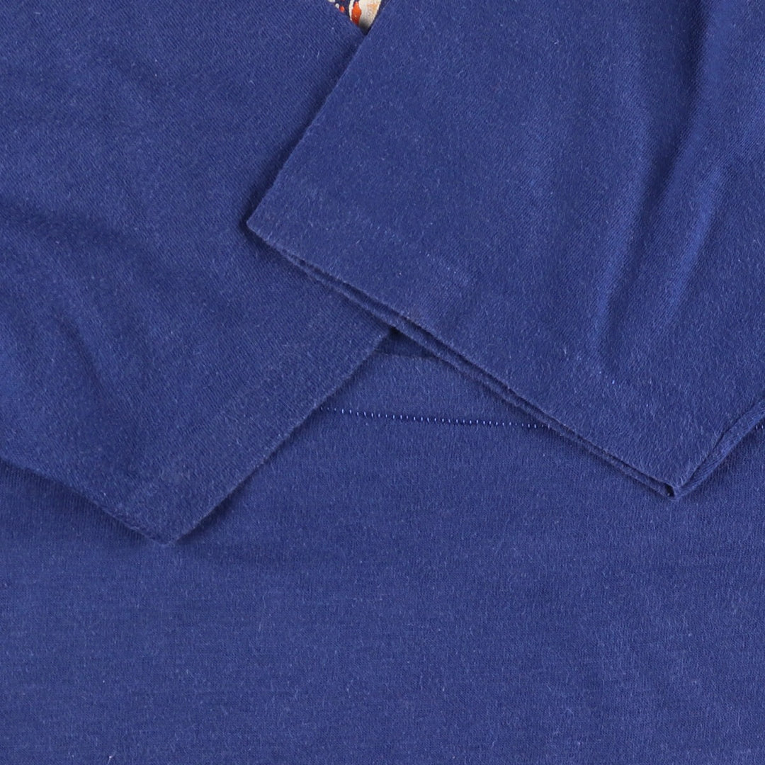 Vintage 1980'S Champion Trico Tag MLB Detroit Tigers Logo T-Shirt, Made in USA, Men's Size Large cotton blue type Vintage Second Hand