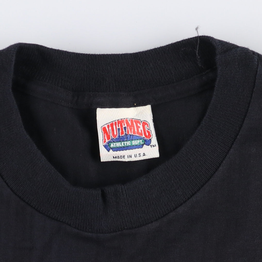Vintage 90'S NBA Chicago Bulls logo print T-shirt, Made in USA, Men's XXL cotton black type Vintage Second Hand