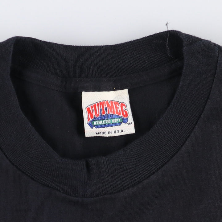 Vintage 90'S NBA Chicago Bulls logo print T-shirt, Made in USA, Men's XXL cotton black type Vintage Second Hand