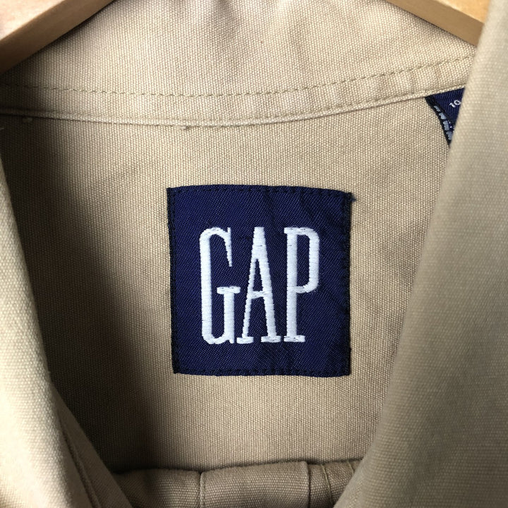 90'S GAP Vintage Long Sleeve Cotton Shirt, Men's XL cotton Beige type Vintage Second Hand