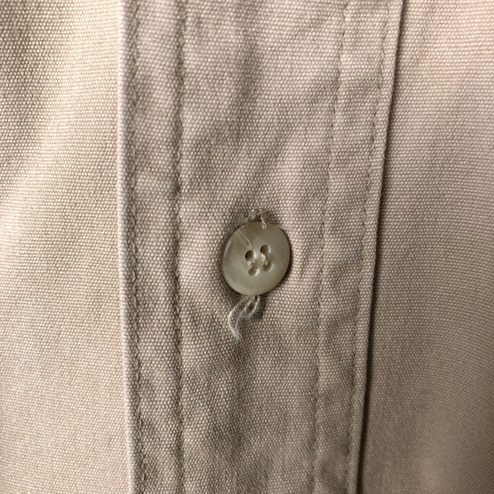 90'S GAP Vintage Long Sleeve Cotton Shirt, Men's XL cotton Beige type Vintage Second Hand