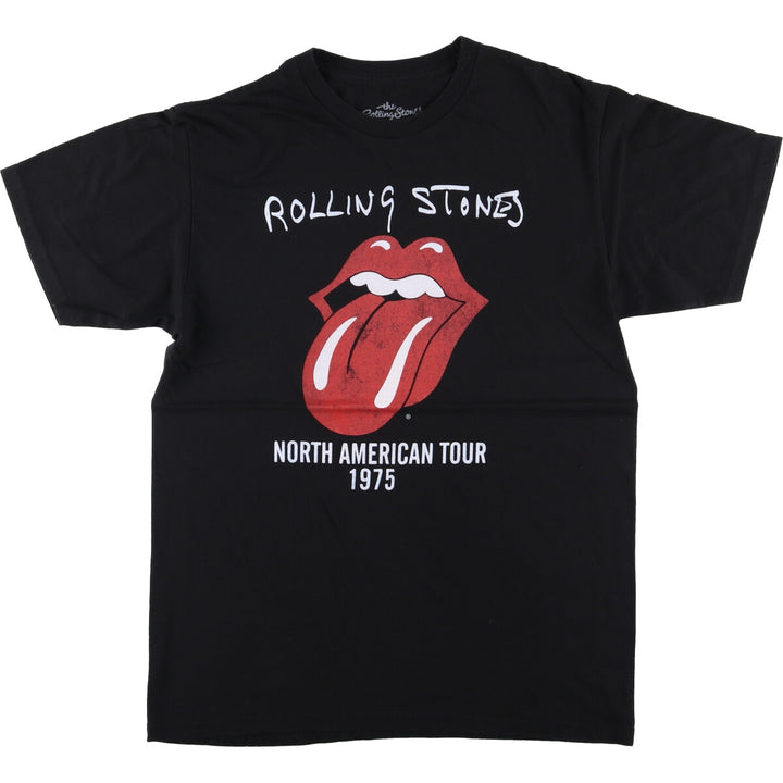 THE ROLLING STONES Band T-shirt, Men's M size cotton black type Vintage Second Hand