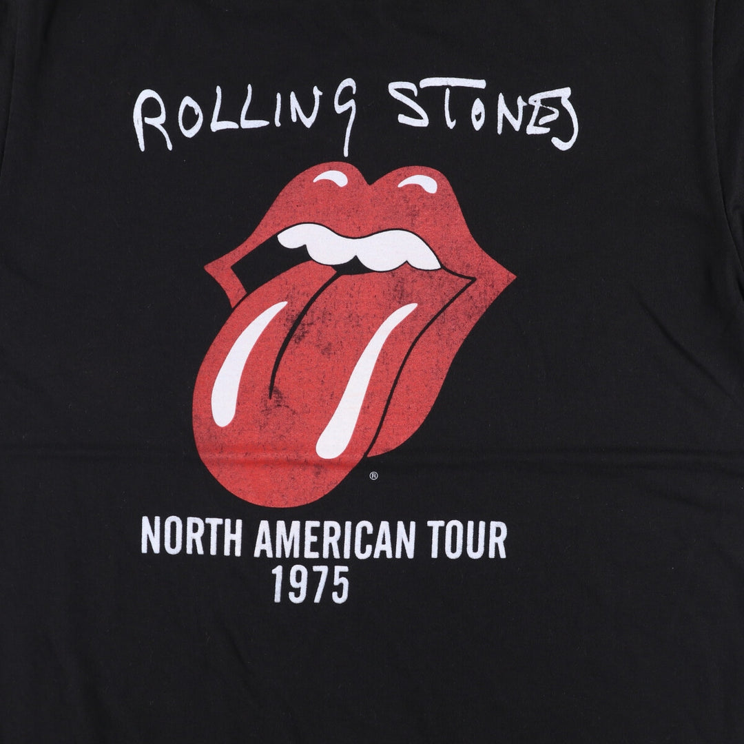 THE ROLLING STONES Band T-shirt, Men's M size cotton black type Vintage Second Hand
