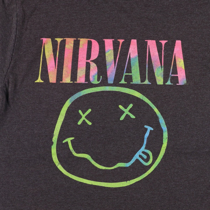NIRVANA Nirvana Band T-shirt, Band T, Men's S size unclear Charcoal Vintage Second Hand