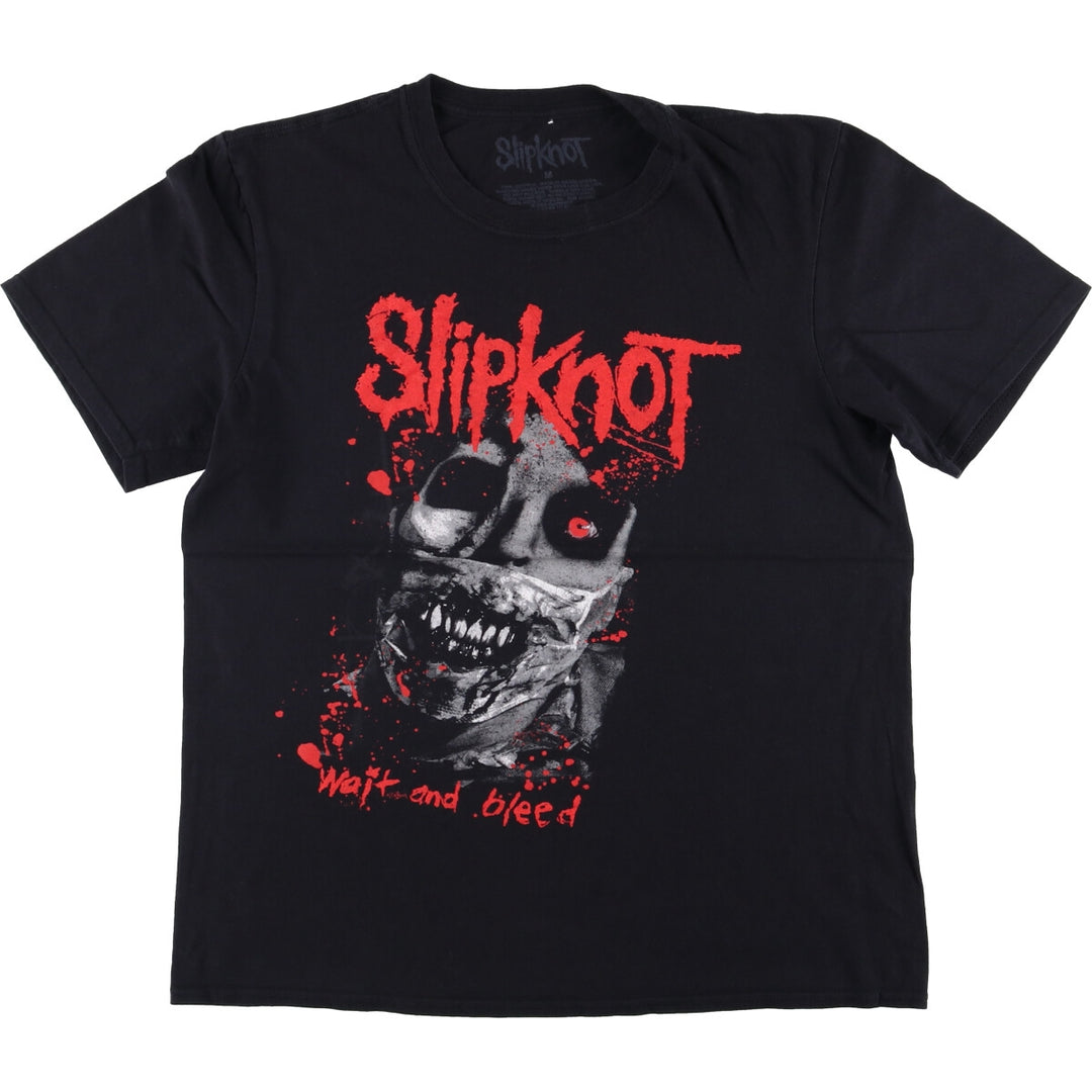 Slipknot Band T-shirt, Band T, Men's M size cotton black type Vintage Second Hand