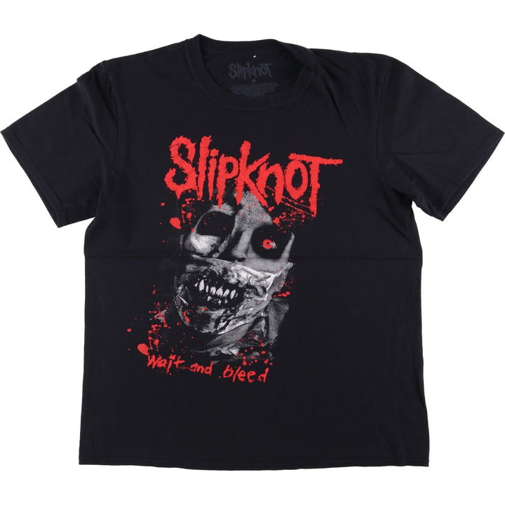 Slipknot Band T-shirt, Band T, Men's M size cotton black type Vintage Second Hand